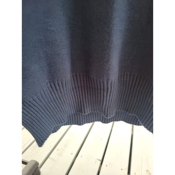 Tahari Blue/Green Pullover 1/4 Zip Sweater Size S - Picture 4 of 8